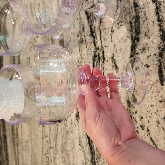 Margarita Glasses, Outdoor Clear Plastic, Lot of 4 - Picture 7 of 9
